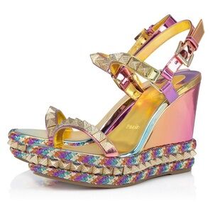 Christian Louboutin Multicolor Wedge Sandals